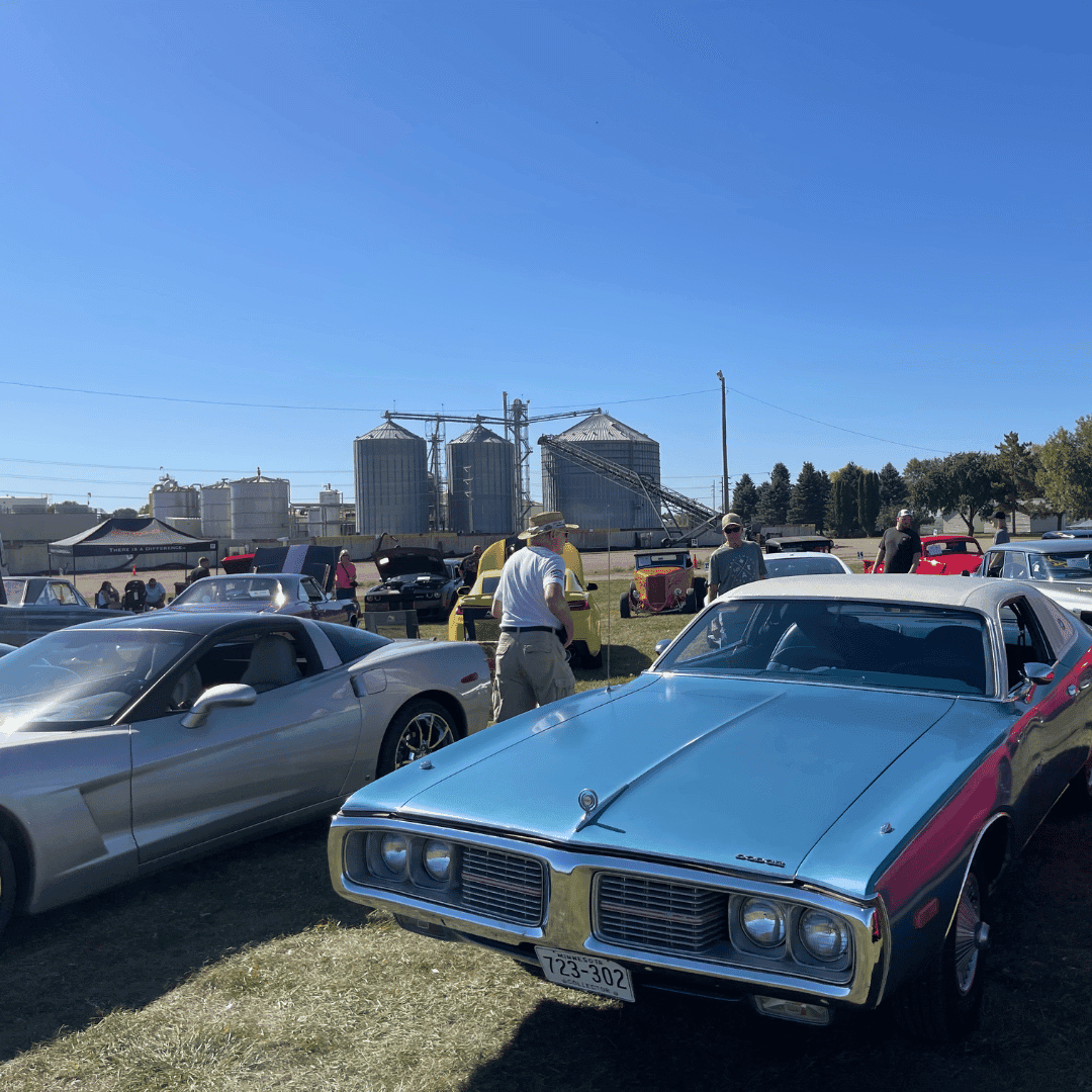 Classic vehicle displayed at the Prairie Harvest Fest Car and Bike Show