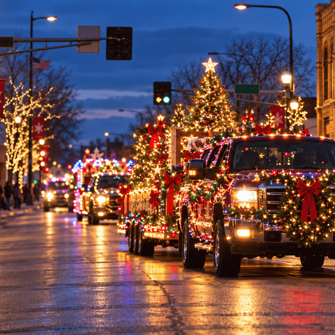 Parade of Lights in Morris